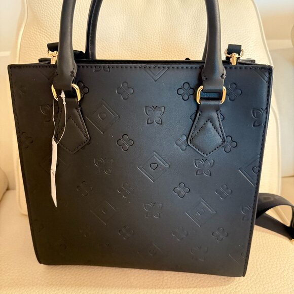 NWT ALDO HIGH FASHION CROSSBODY BAG SHOULDER PURSE SATCHEL W CHARMS - Picture 4 of 7